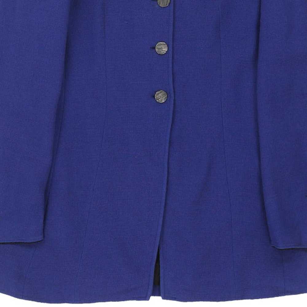Ungaro Coat - Medium Blue Wool Blend - image 4