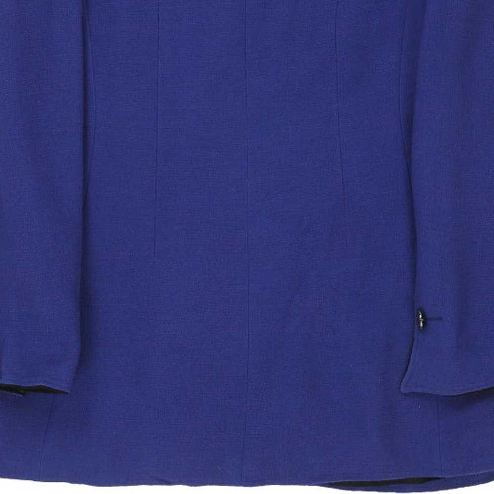 Ungaro Coat - Medium Blue Wool Blend - image 6