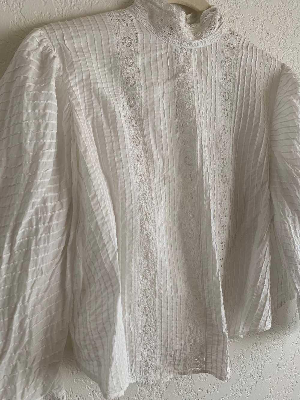 Antique Edwardian Cotton Puff Sleeve (N/A) | Used… - image 2