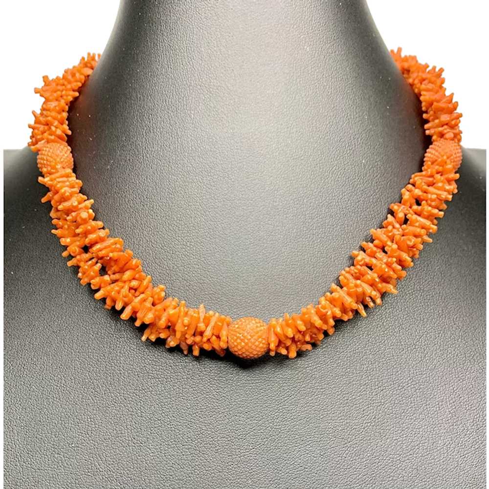 Antique Georgian Coral Necklace - image 1