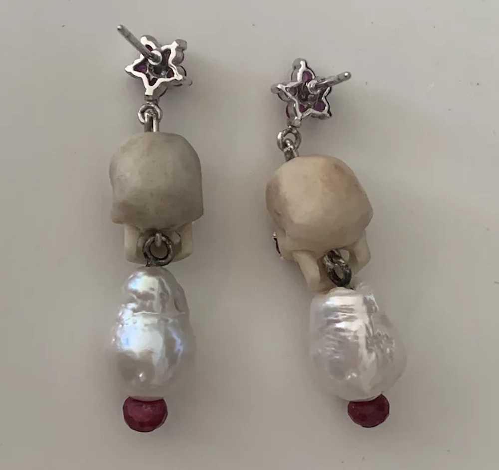 Diamond, Ruby, Cultured Pearl skulls - image 5