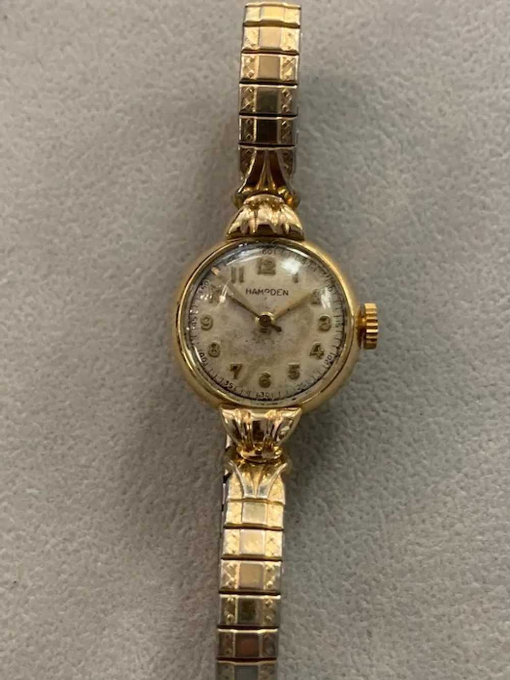 Hampton Watch 14k. Gold 17 Jewels swiss Manual Wi… - image 2