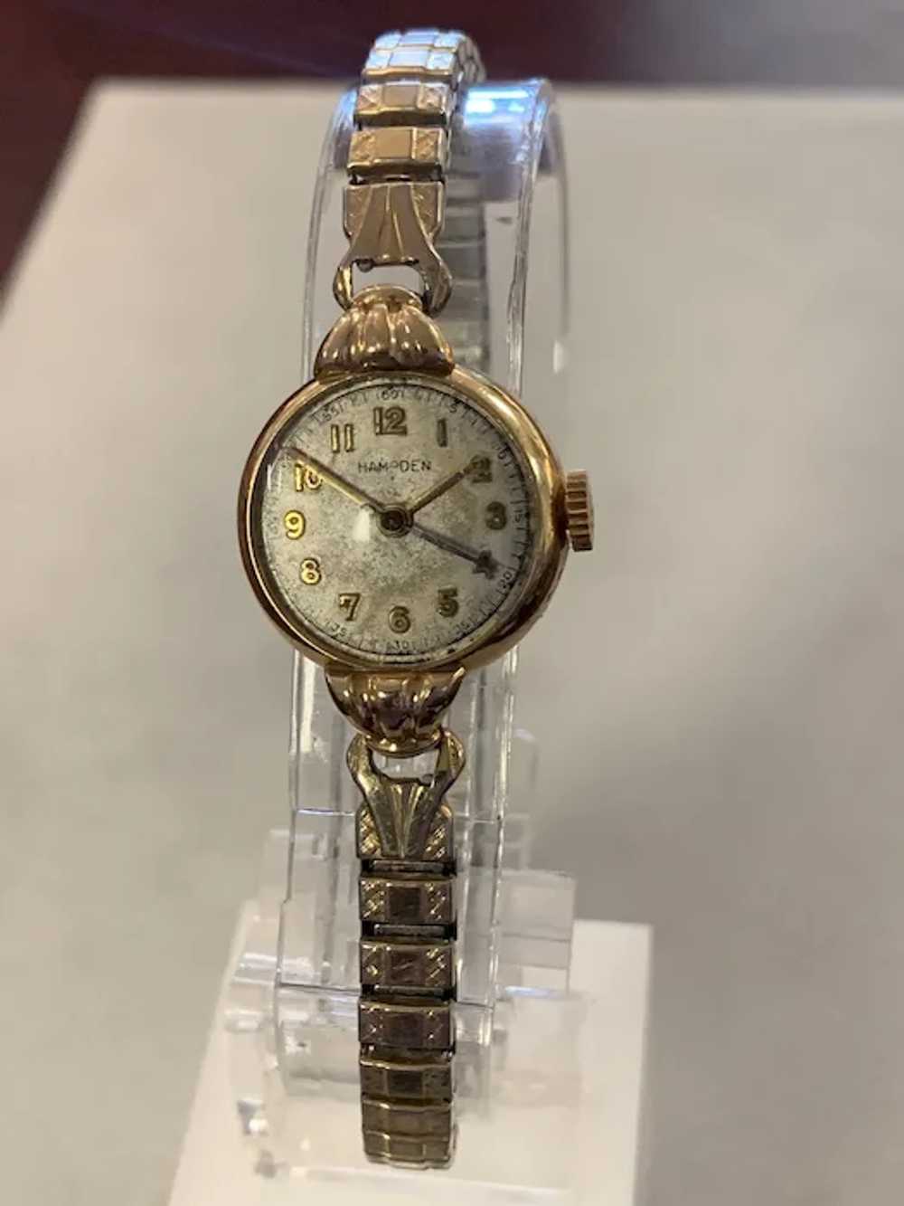 Hampton Watch 14k. Gold 17 Jewels swiss Manual Wi… - image 3