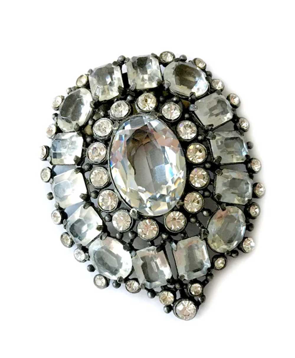 Huge Eisenberg-Style Crystal and Japanned Metal D… - image 3