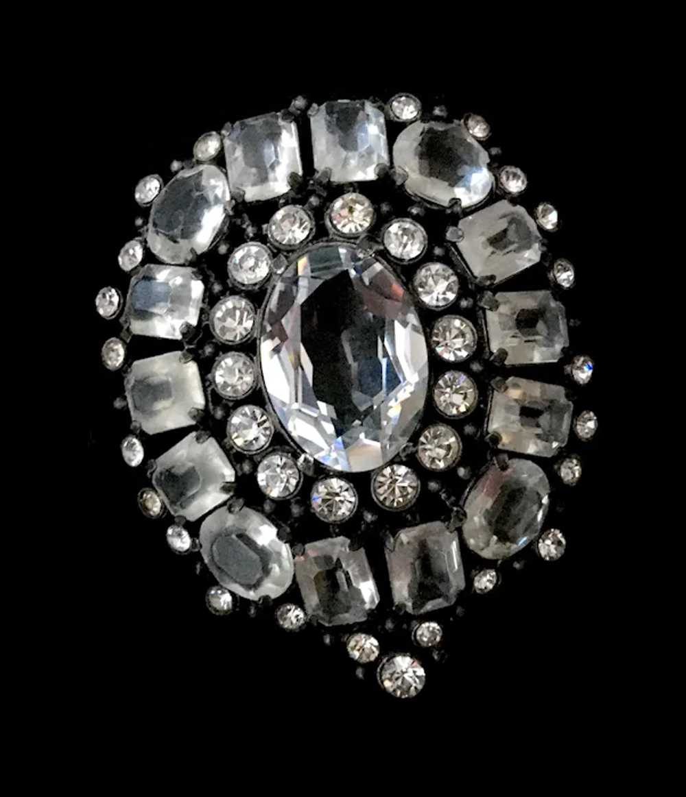 Huge Eisenberg-Style Crystal and Japanned Metal D… - image 4