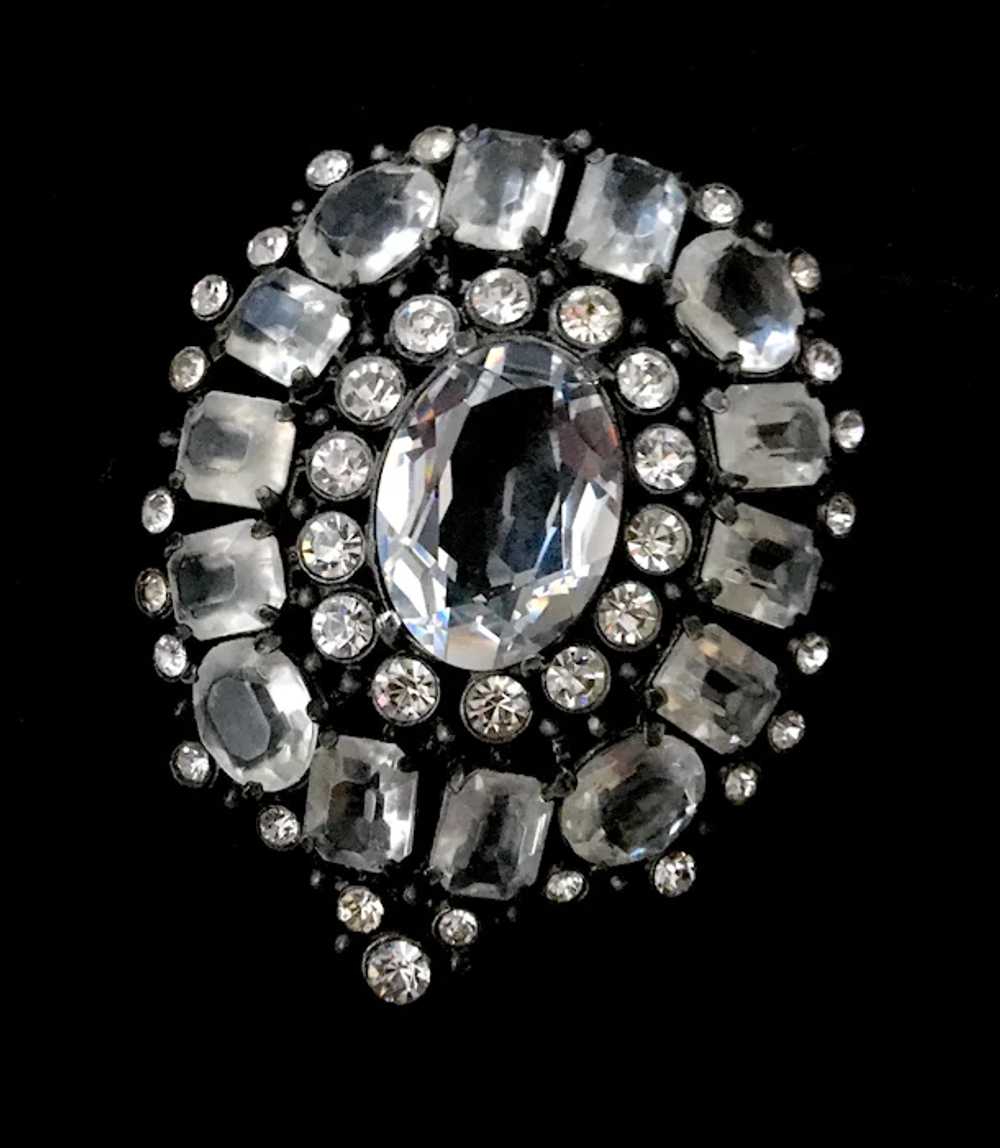 Huge Eisenberg-Style Crystal and Japanned Metal D… - image 6