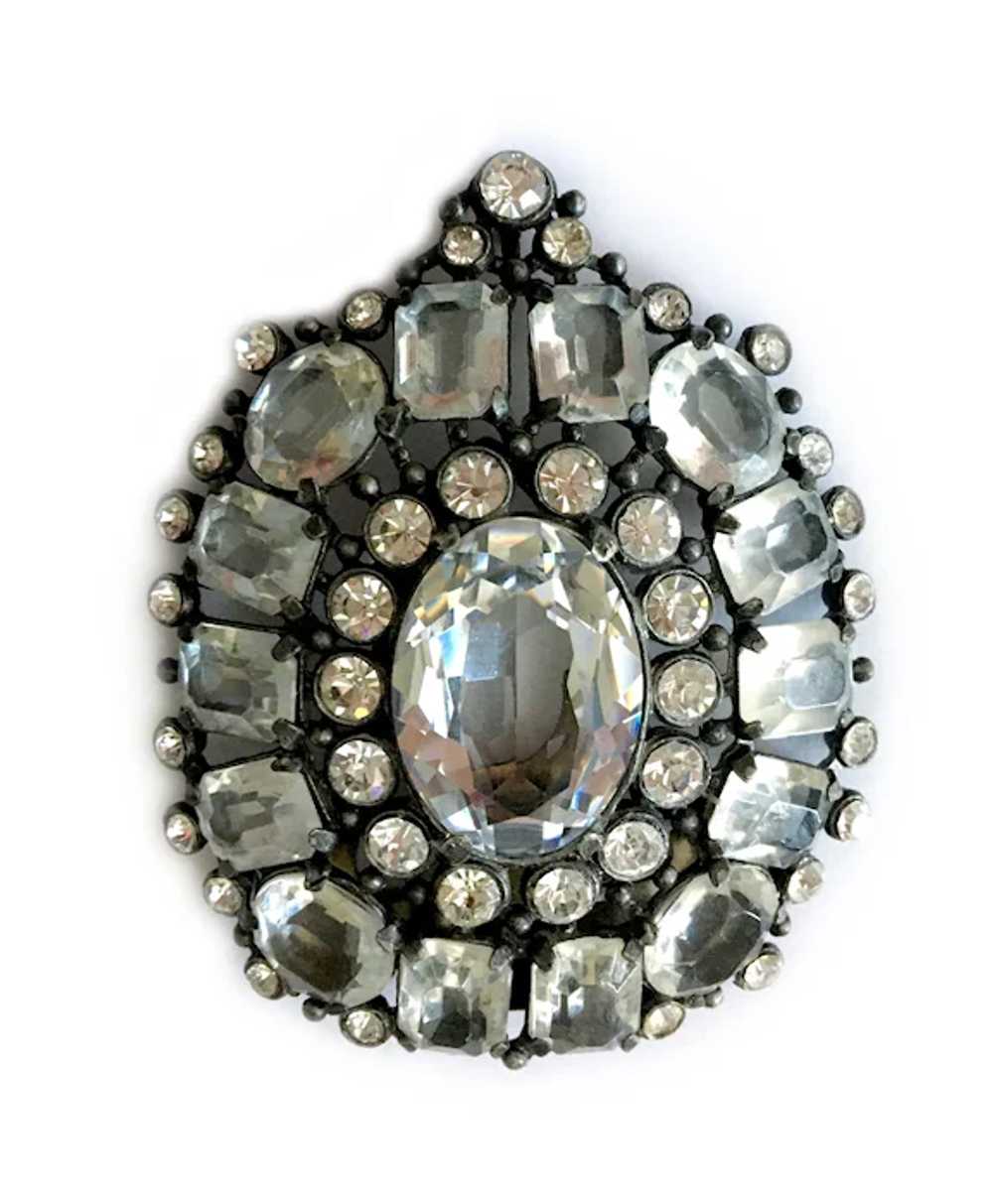 Huge Eisenberg-Style Crystal and Japanned Metal D… - image 7