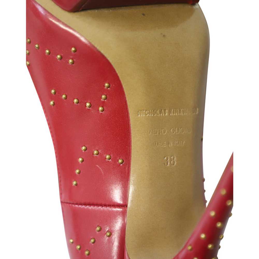 Nicholas Kirkwood Sandals Leather in Red - image 6