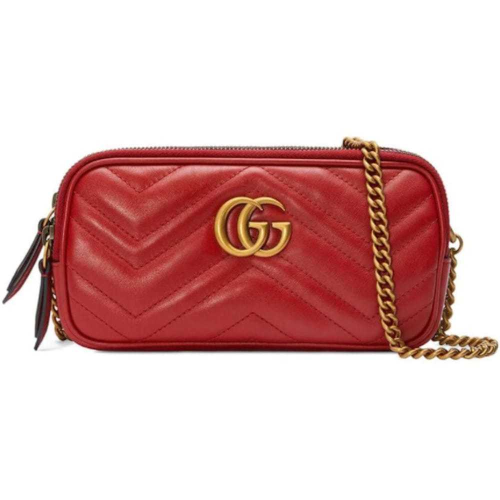 Gucci Gg Marmont Triple zip leather crossbody bag - Gem