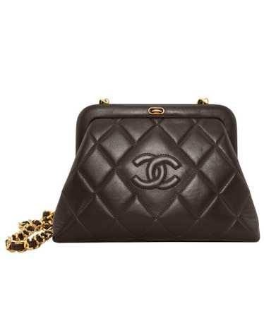 Chanel Brown Quilted Frame Bag