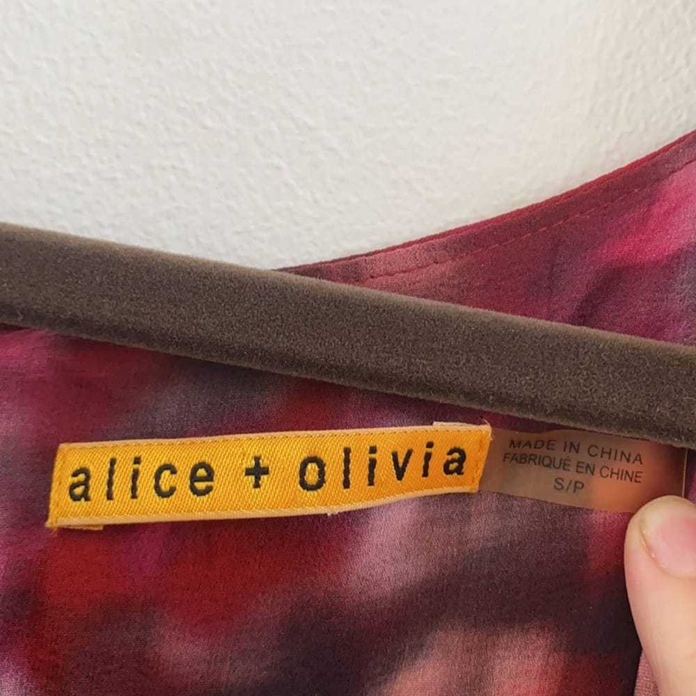 Alice & Olivia Silk mini dress - image 4