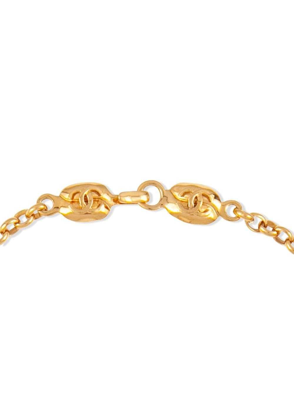 CHANEL Pre-Owned 1997 CC pendant necklace - Gold - image 3