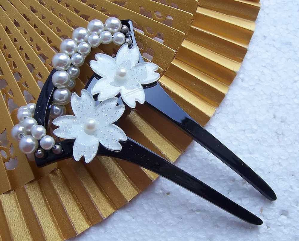 Vintage Japanese hair comb kanzashi hair accessor… - image 11