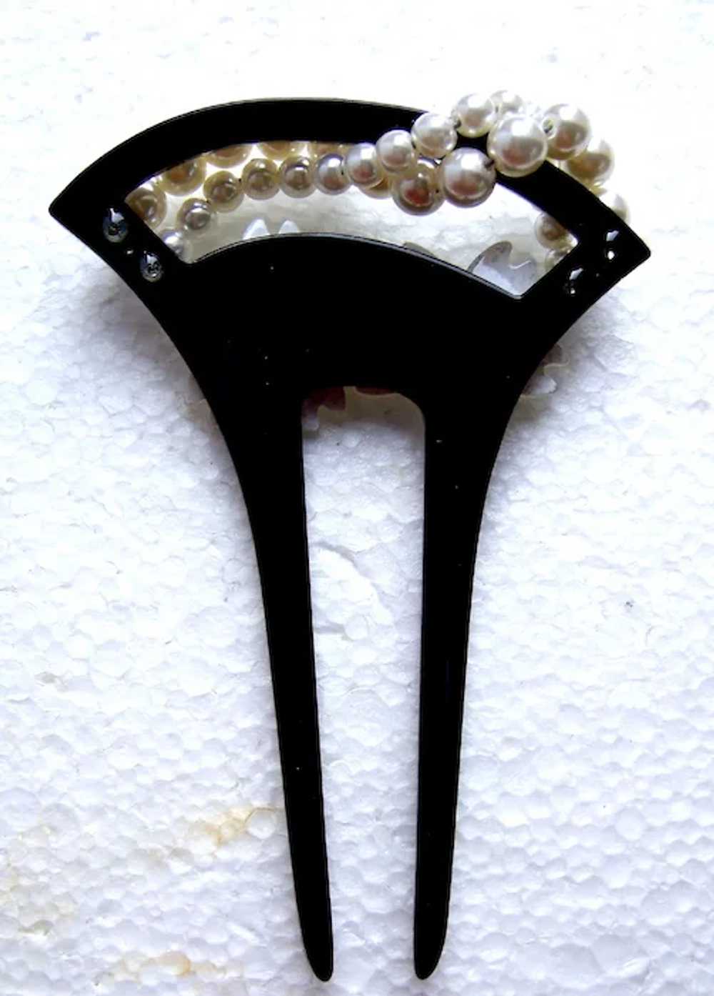 Vintage Japanese hair comb kanzashi hair accessor… - image 3