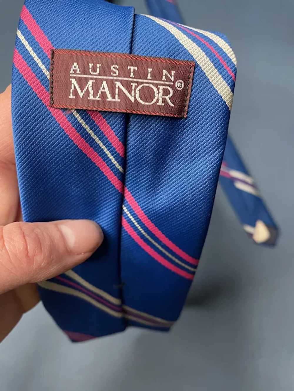 Vintage Austin Manor Silk Tie - image 5