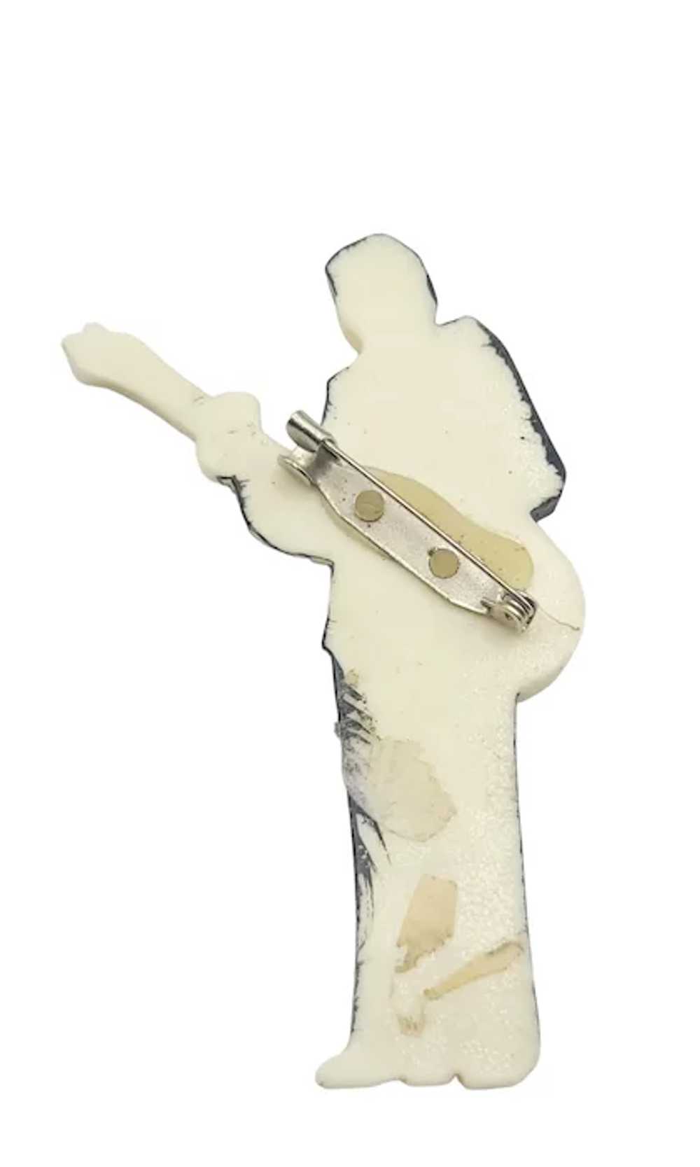 Plastic Guitar Man, Figural In Tuxedo Elvis Pin B… - image 4