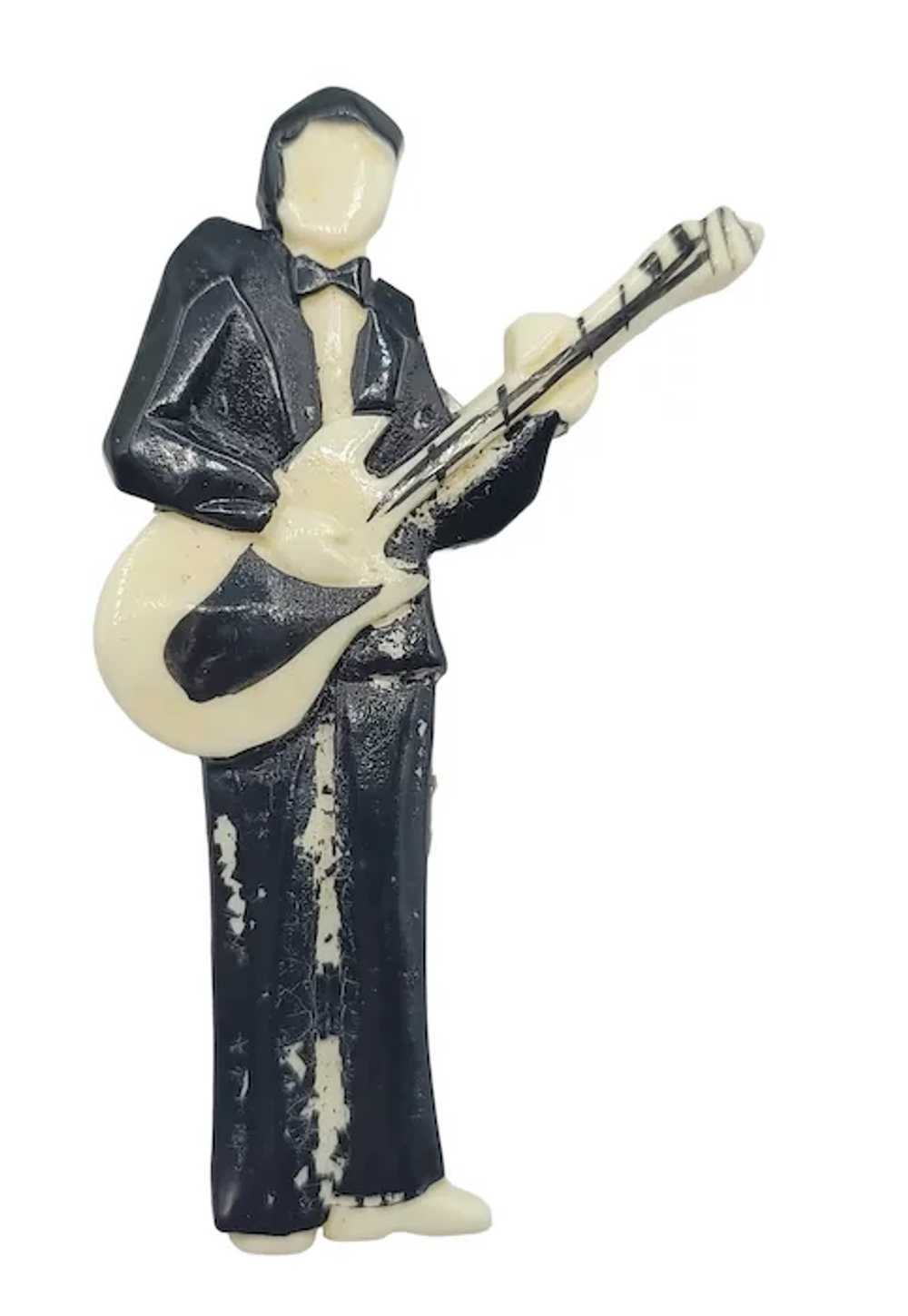 Plastic Guitar Man, Figural In Tuxedo Elvis Pin B… - image 6