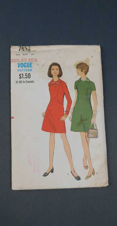 Emilio Pucci Couturier Pattern Vogue #2443 Dress or Tunic &