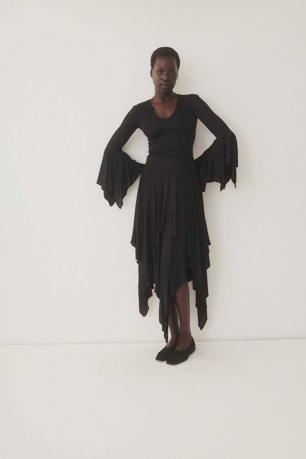 Scott Barrie Black Jersey Dress - image 4
