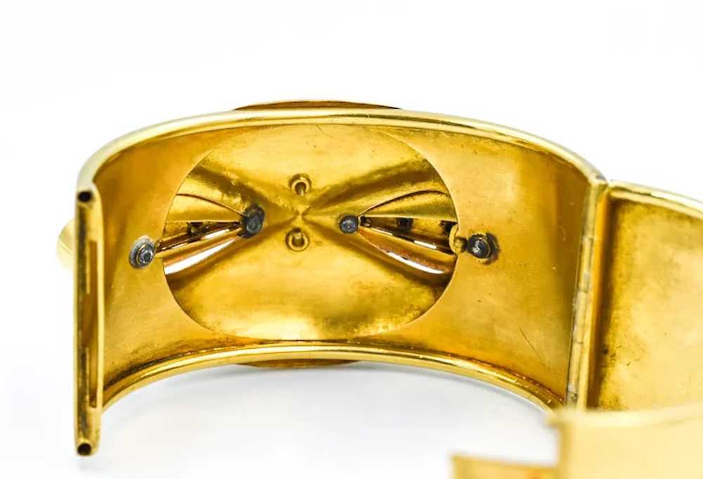 Victorian Cuff Bracelet 18k Yellow Gold - image 5
