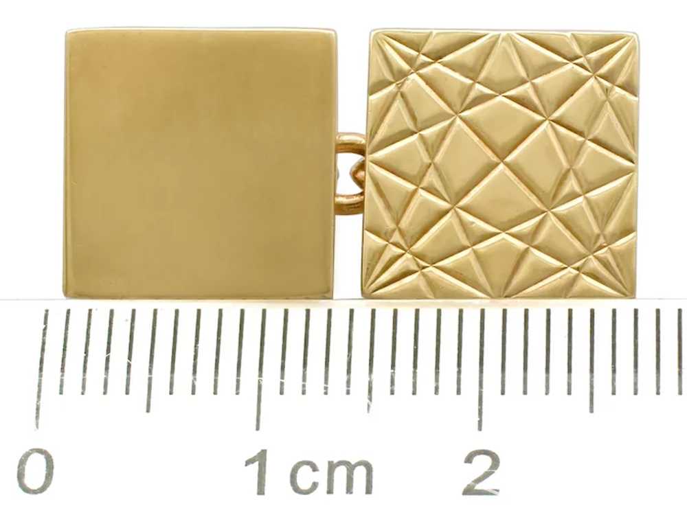 Vintage Cufflinks in 9 ct Yellow Gold - image 4