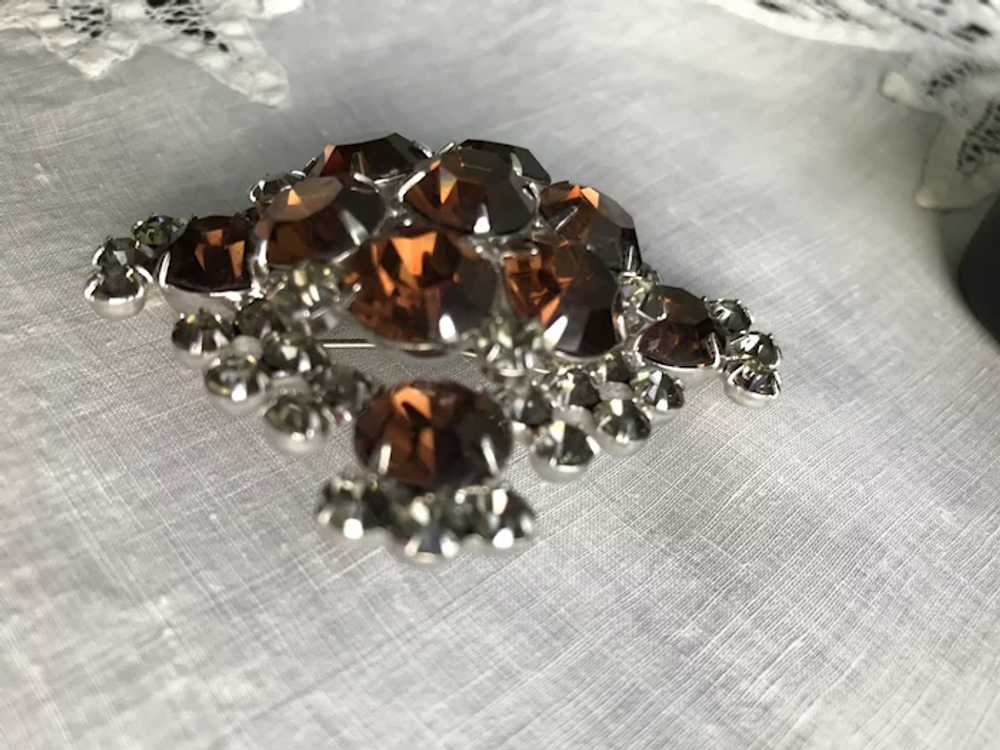 Juliana by D&E Black Diamond Brooch - image 2