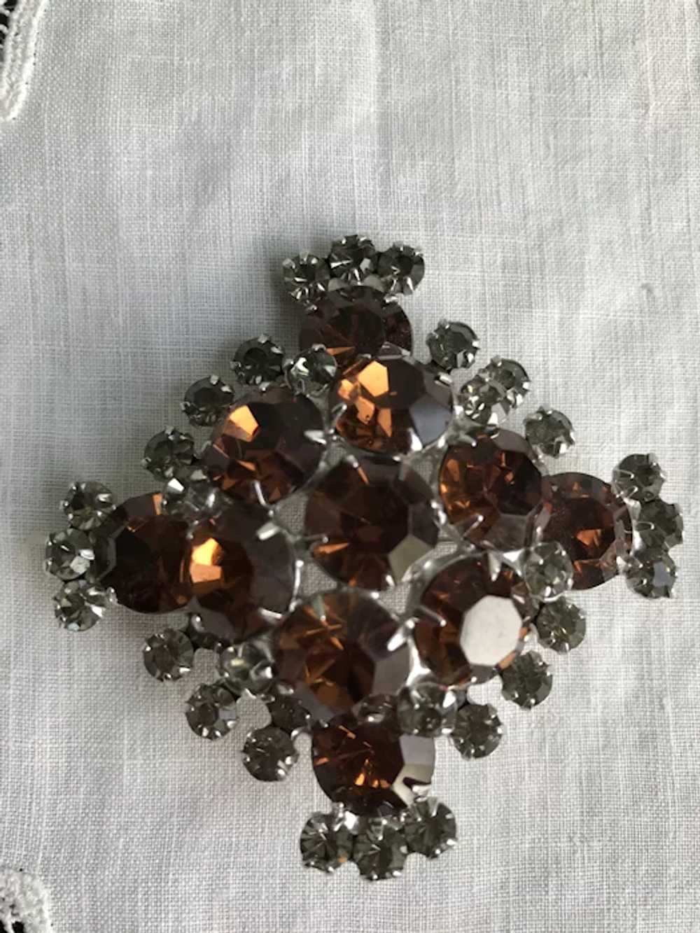 Juliana by D&E Black Diamond Brooch - image 3