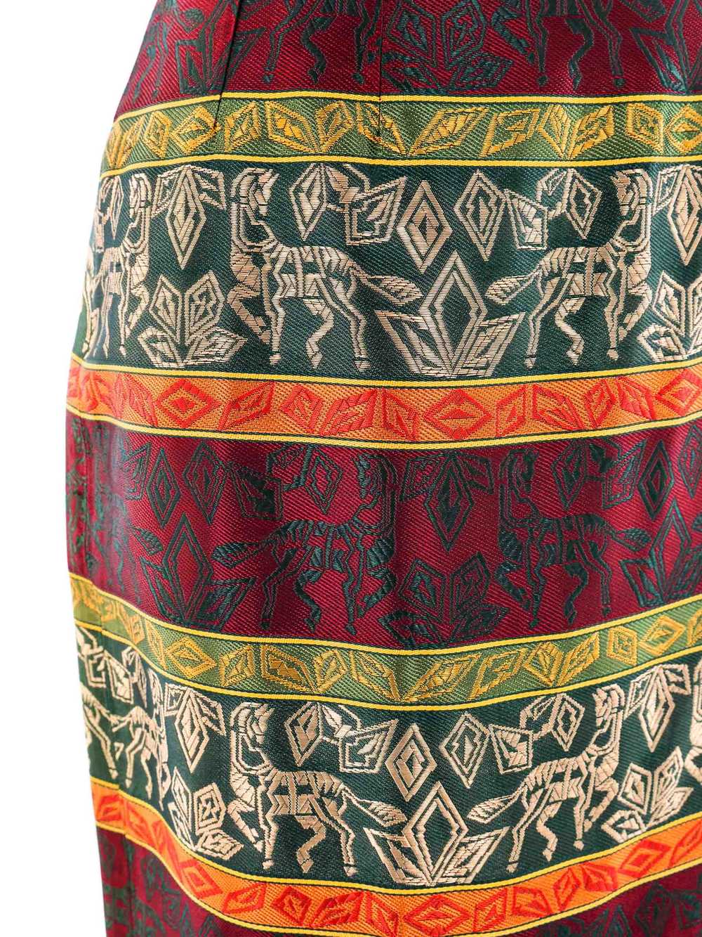 Tribal Pattern Midi Skirt - image 2