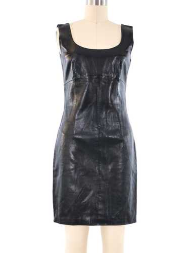 Christian Dior Leather Mini Dress