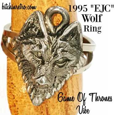 Wolf Ring With Game of Thrones Theme Halloween Cos