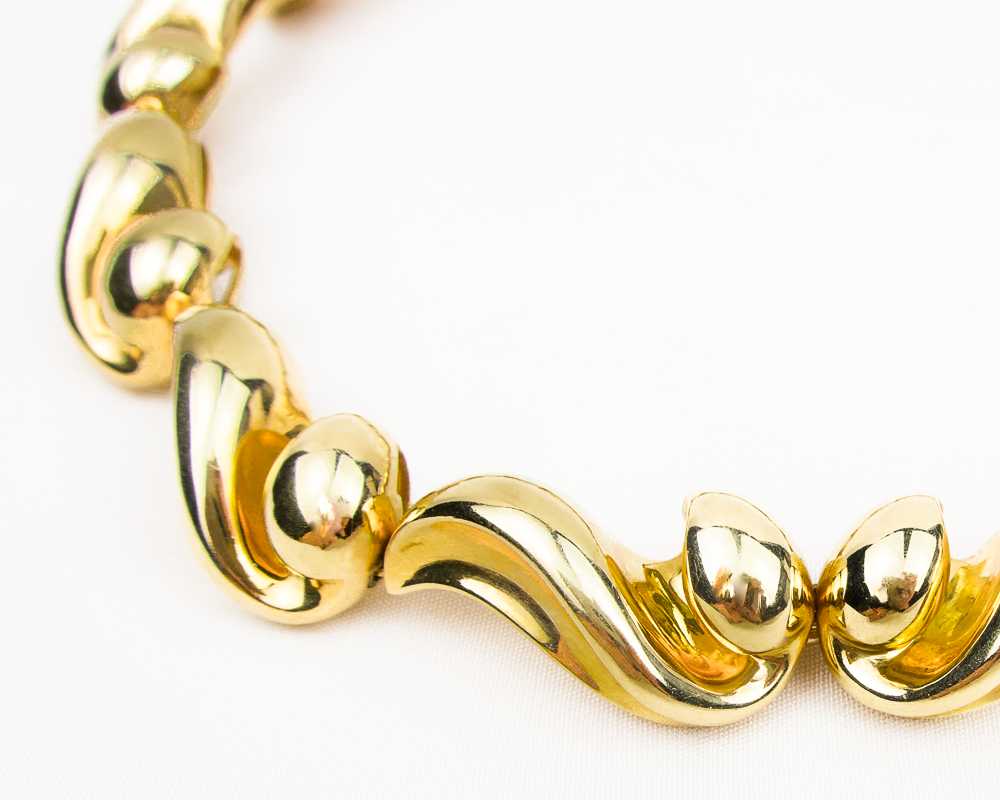 Late-Midcentury 18KT Gold Necklace - image 2