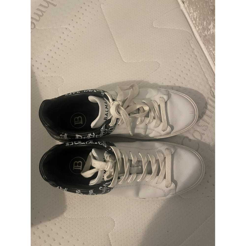 Balmain Leather low trainers - image 2