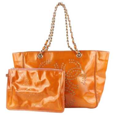 Chanel Classic Cc Shopping patent leather tote - image 1
