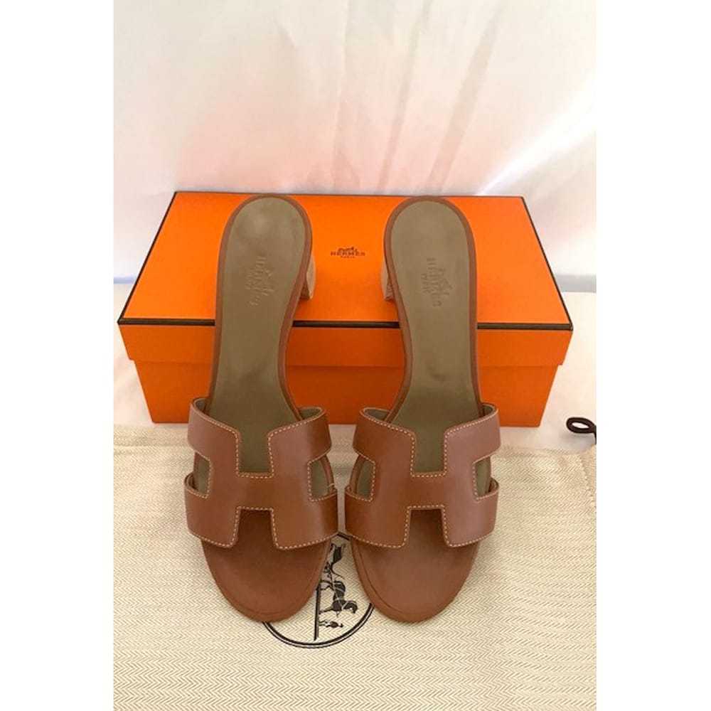 Hermès Leather sandals - image 5