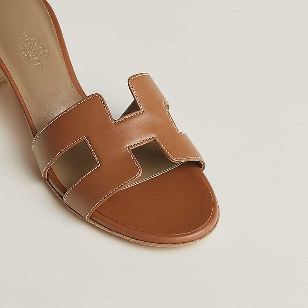 Hermès Leather sandals - image 7