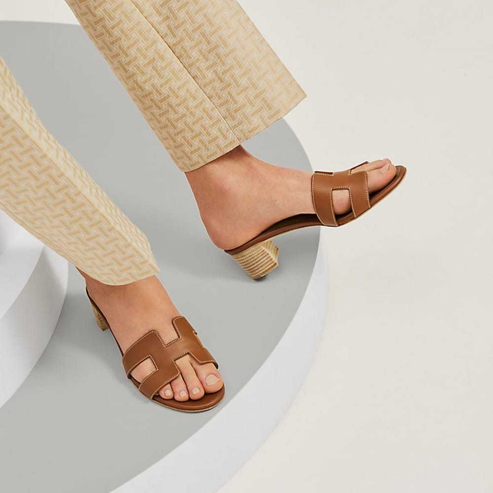 Hermès Leather sandals - image 8