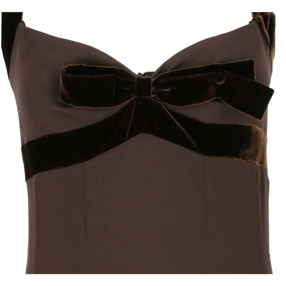 Gianfranco Ferré Dress Silk in Brown - image 4