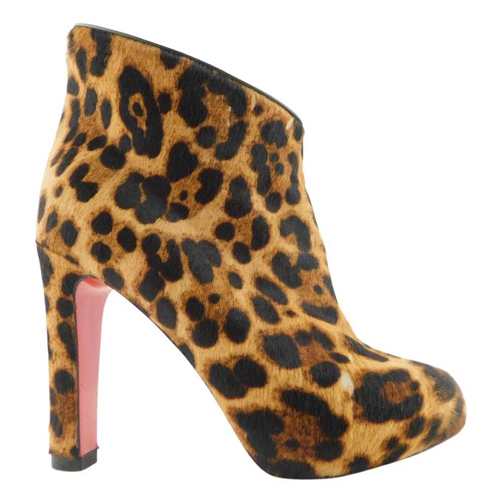 Christian Louboutin Pony-style calfskin ankle boo… - image 1