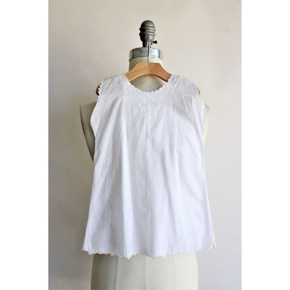Vintage 1930s 1940s White Cotton Christening Or B… - image 1