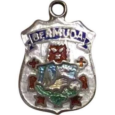 Sterling Silver Enameled Bermuda Charm