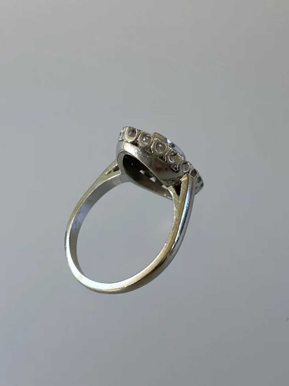 14K WG & Diamond Cocktail Ring - image 5