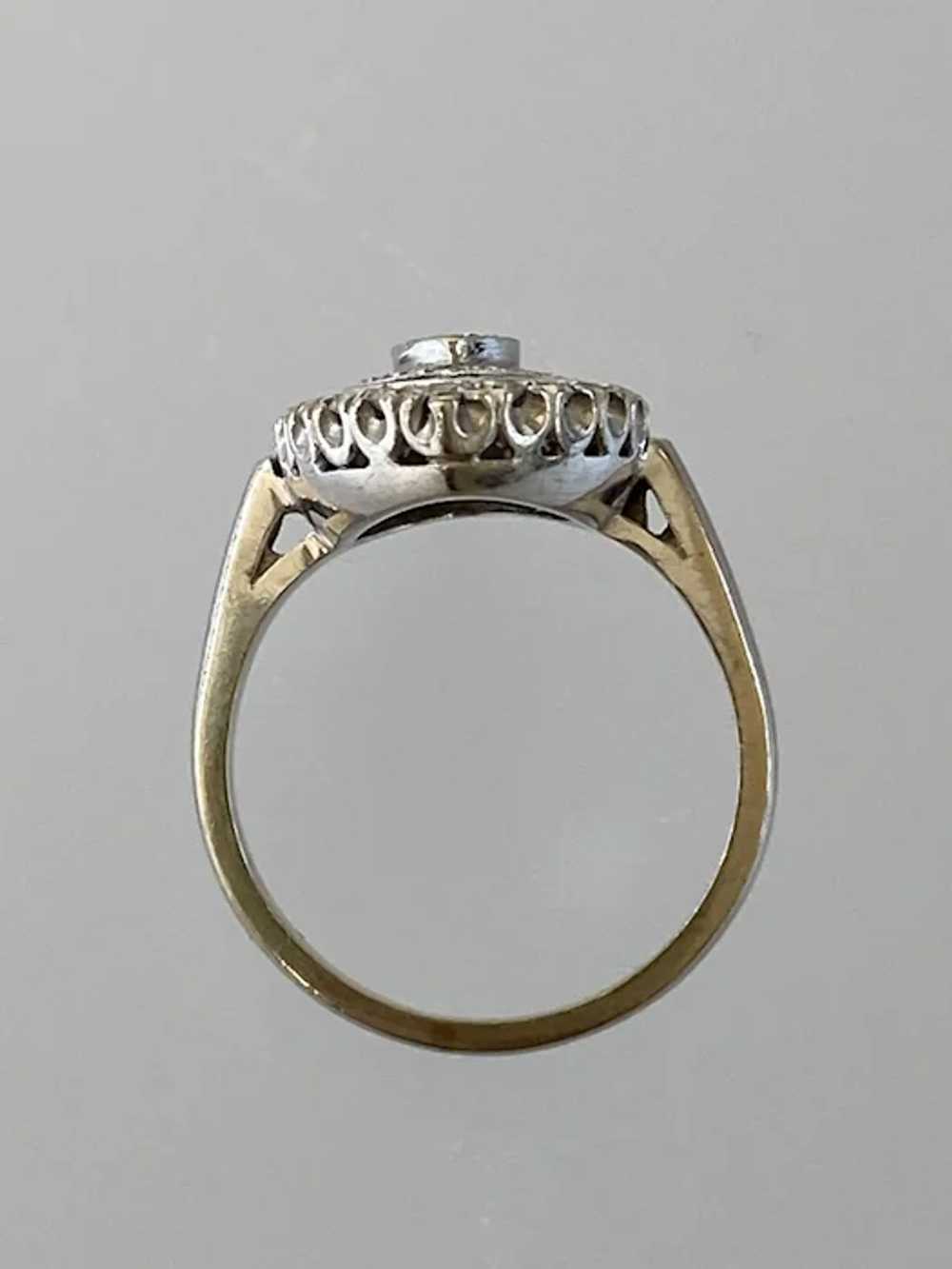 14K WG & Diamond Cocktail Ring - image 7