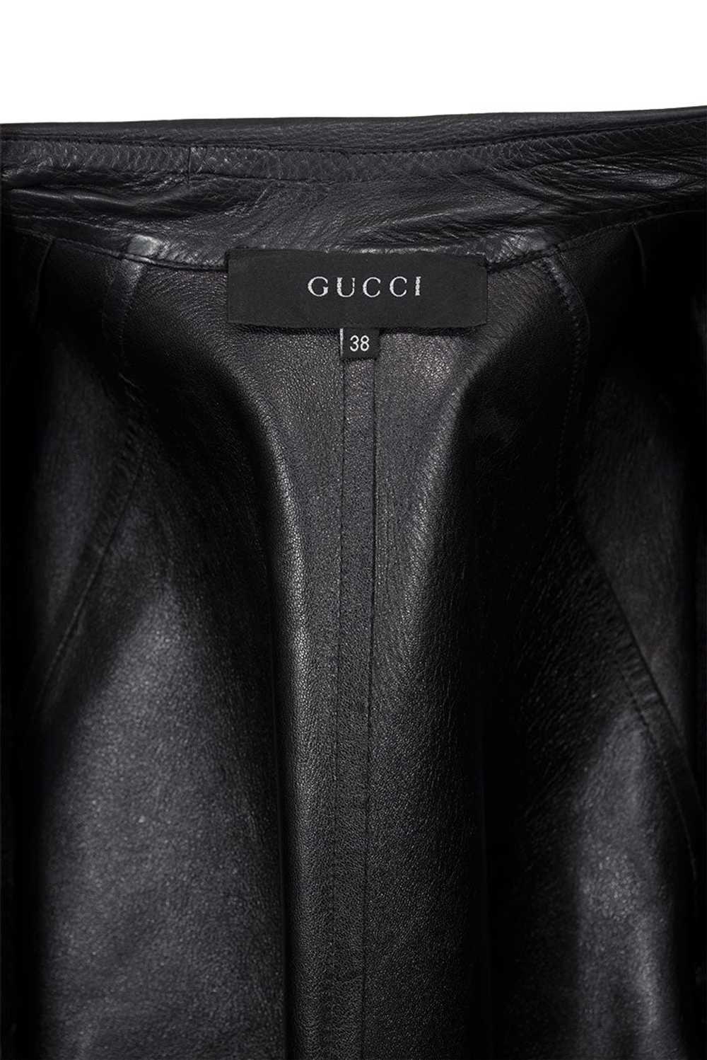 GUCCI BY TOM FORD RARE LEATHER TRENCH COAT - image 4