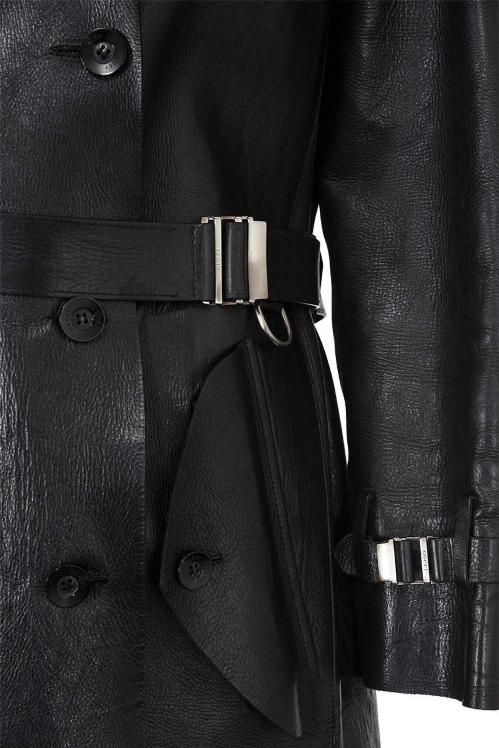 GUCCI BY TOM FORD RARE LEATHER TRENCH COAT - image 5