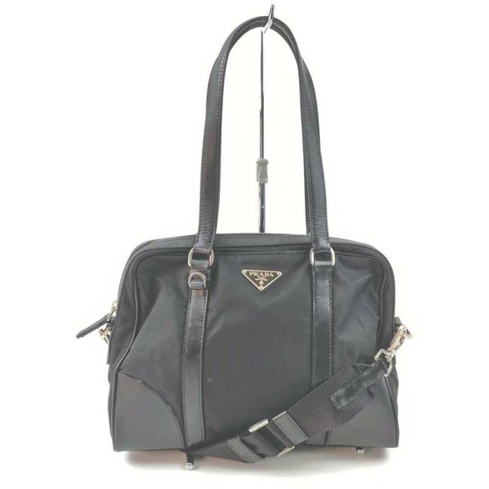 Vintage Prada Black Tessuto 2way Boston Shoulder … - image 1