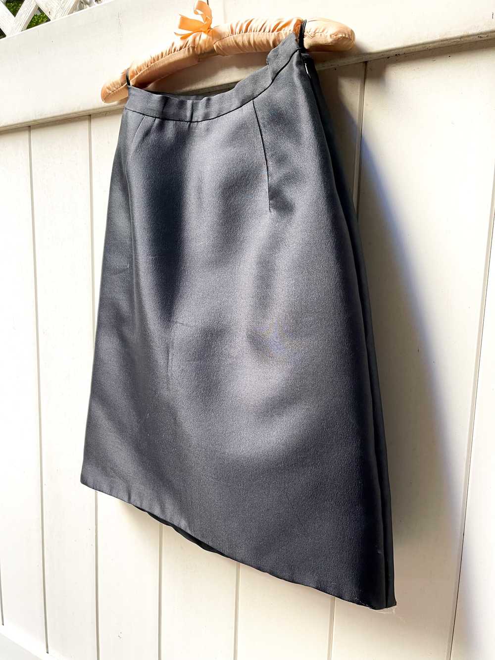 Prada Black Silk Satin Skirt - image 3