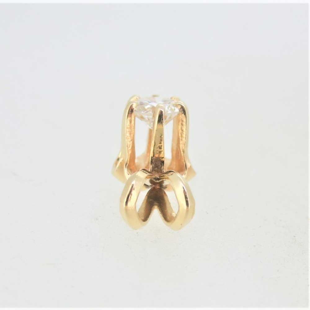 14K Yellow Gold APP .40ct Round Diamond Buttercup… - image 4