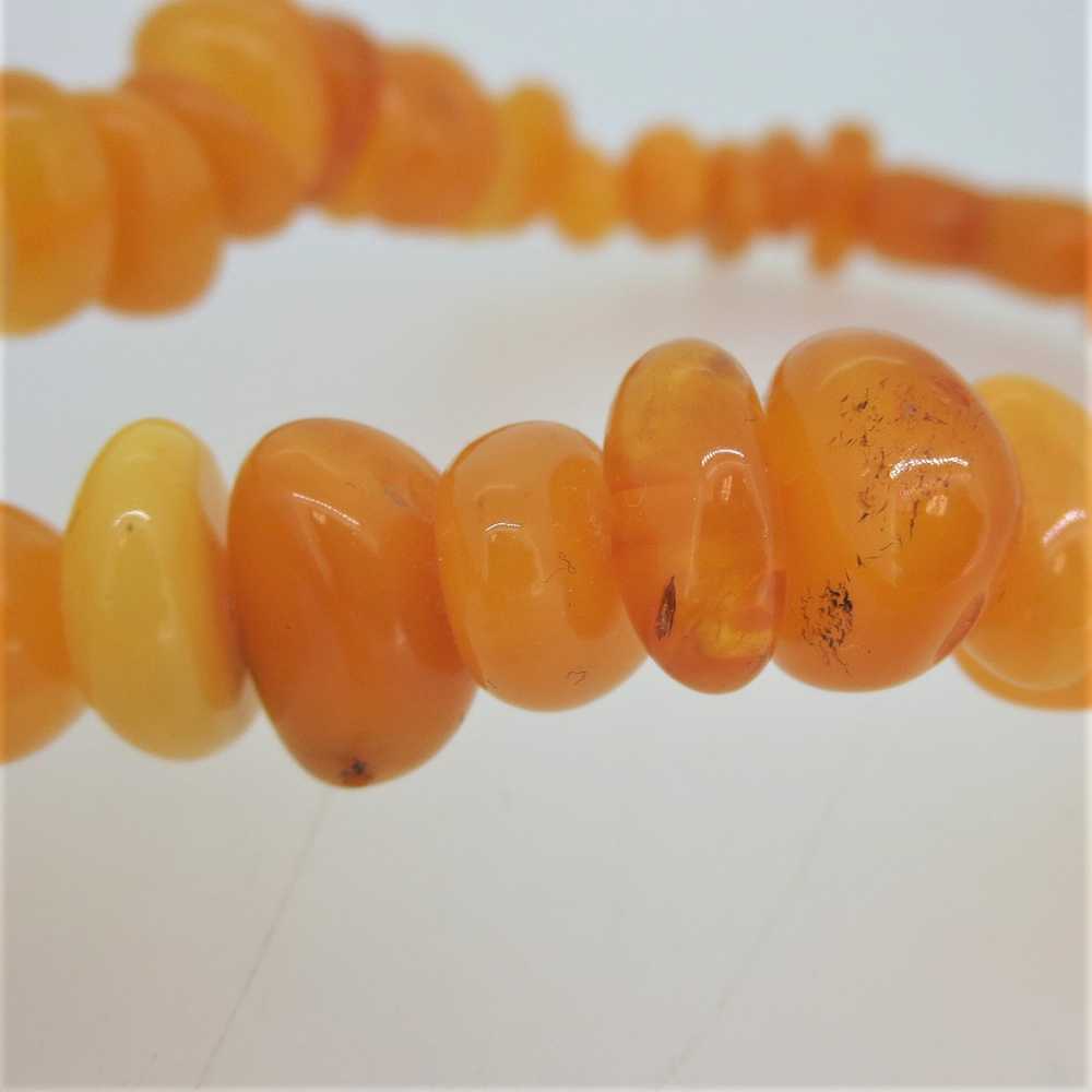 Vintage Honey Baltic Amber Beaded Necklace Screw … - image 6