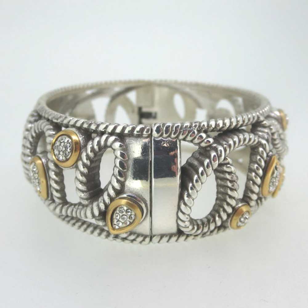 Brighton Rope Loop Design Magnetic Hinged Bangle … - image 5