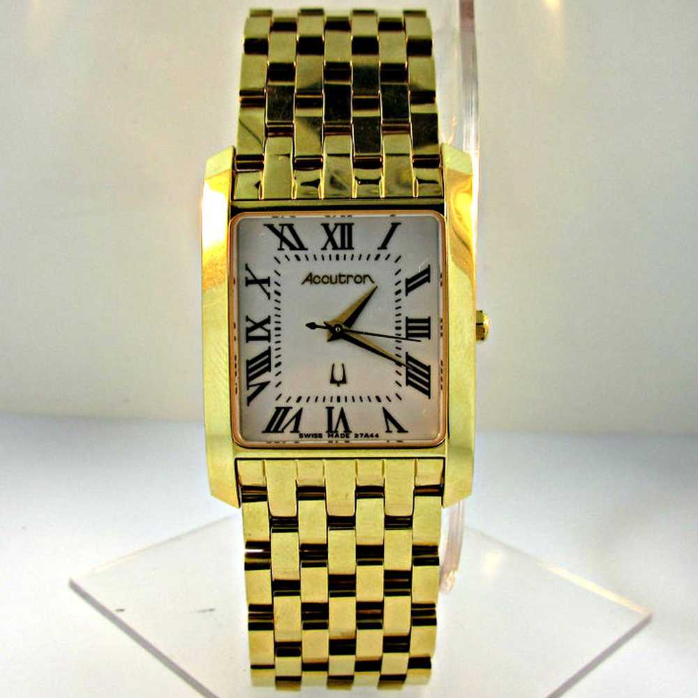 Bulova Watch Co. Accutron Gold Plated Stainless Steel… - Gem